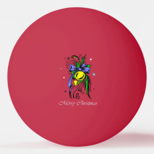 Pelota De Ping Pong Feliz Navidad