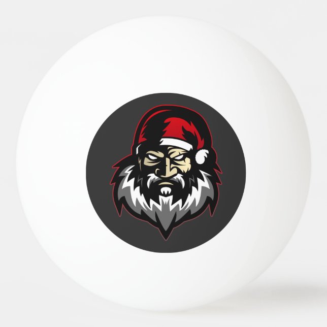 Pelota De Ping Pong Feliz Navidad, Papá Noel (Anverso)