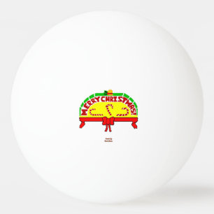 Pelota De Ping Pong Feliz Navidad Saludos Ping Pong Ball