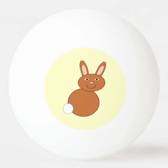 Pelota De Ping Pong Feliz Pascua Bunny Ping Pong Ball (Anverso)