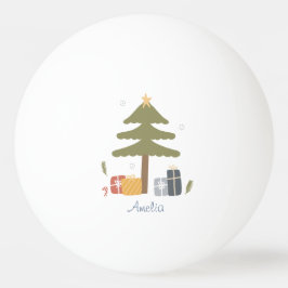 Pelota De Ping Pong Festividad nórdica personalizada de árbol de Navid