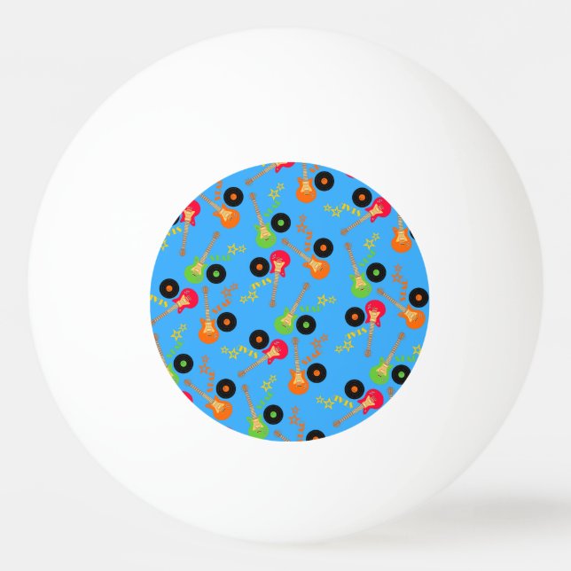 Pelota De Ping Pong Fiesta de cumpleaños de Rock Star Boy (Anverso)