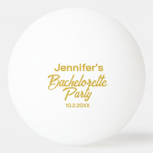 Pelota De Ping Pong Fiesta de Despedida de Soltera Blanca Personalizad