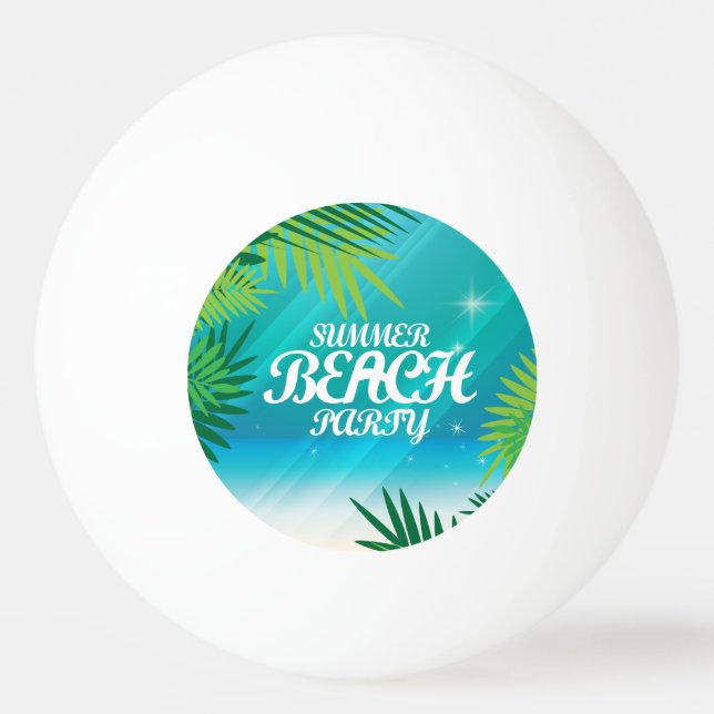 Pelota De Ping Pong Fiesta de Summer Beach (Anverso)