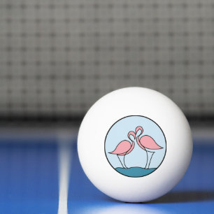 Pelota De Ping Pong Flamingo Tu Ronda De Negocios Logo Personalizado D
