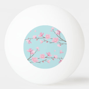 Pelota De Ping Pong Flor de cerezo - Azul cielo