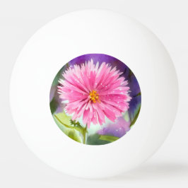 Pelota De Ping Pong Flor morada