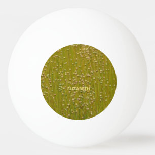 Pelota De Ping Pong Florales verdes multicolores personalizados