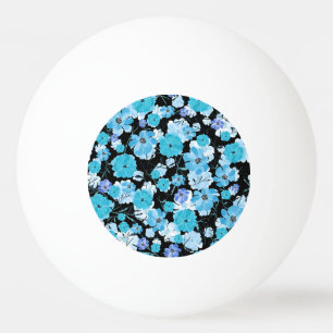 Pelota De Ping Pong Flores de acuarela: Un Tapiz Delicado