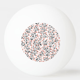 Pelota De Ping Pong Flores de Doodle: Coral Floral Seamless.