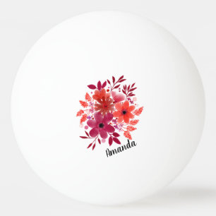 Pelota De Ping Pong Flores personalizadas