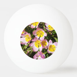 Pelota De Ping Pong Flores rosas y amarillas