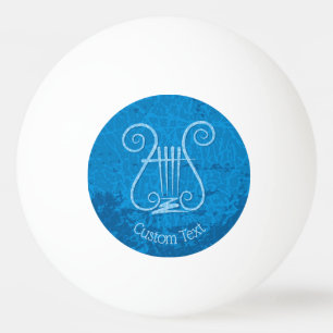 Pelota De Ping Pong Fondo de la liga azul