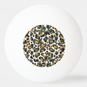 Pelota De Ping Pong Fondo de textura de impresión de leopardo