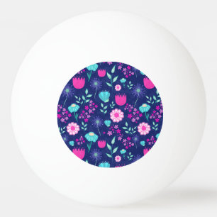 Pelota De Ping Pong Fondo lindo con patrón floral