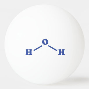 Pelota De Ping Pong Fórmula química molecular de agua