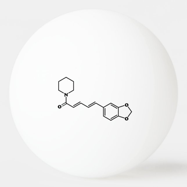Pelota De Ping Pong Fórmula química molecular de pimienta negra (Anverso)