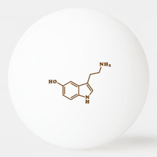 Pelota De Ping Pong Fórmula química molecular de serotonina