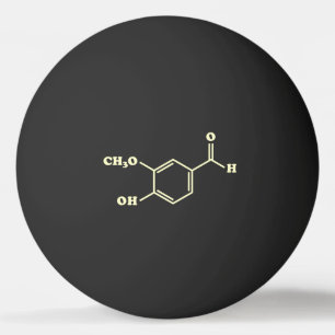 Pelota De Ping Pong Fórmula química molecular de vainilla