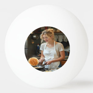 Pelota De Ping Pong Foto de Cocinar Panqueques Personalizable
