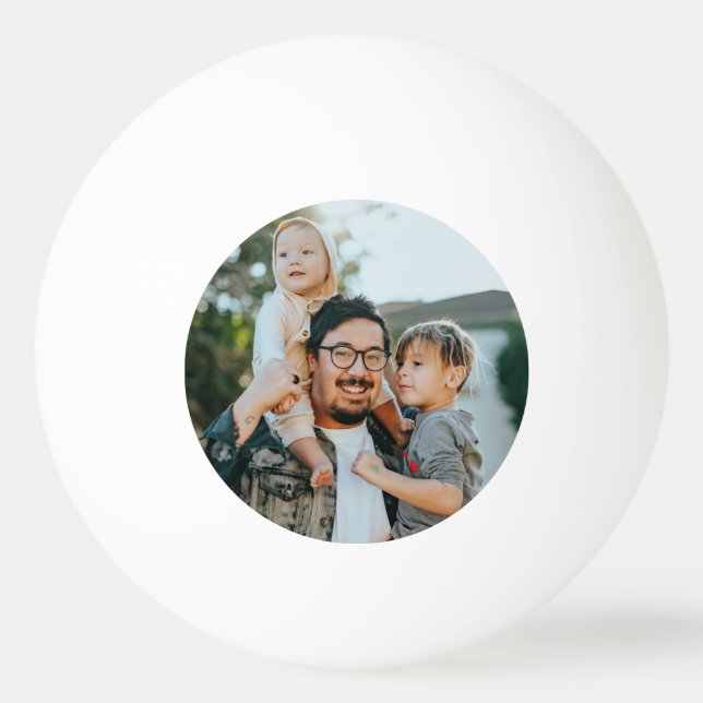 Pelota De Ping Pong Foto de familia personalizado personalizada (Anverso)
