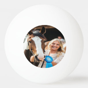 Pelota De Ping Pong Foto personalizada de caballo de exposición ganade