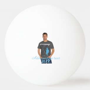 Pelota De Ping Pong Foto vertical completa - Texto personalizado de es