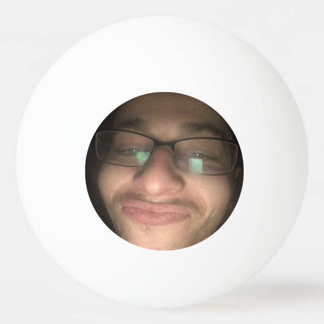 Pelota De Ping Pong Foto y texto personalizados (Anverso)