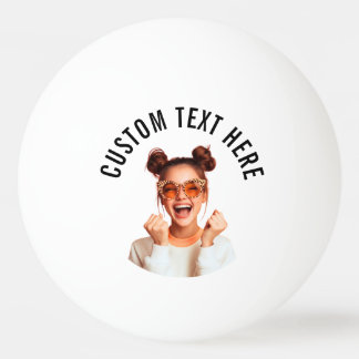 Pelota De Ping Pong Foto y texto personalizados