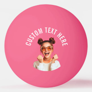 Pelota De Ping Pong Foto y texto personalizados