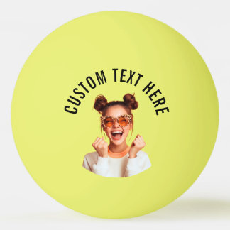 Pelota De Ping Pong Foto y texto personalizados