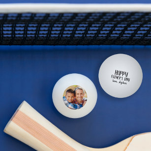 Pelota De Ping Pong Fotografía personalizada del Día del Padre Feliz