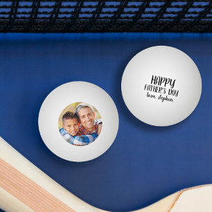 Pelota De Ping Pong Fotografía personalizada del Día del Padre Feliz