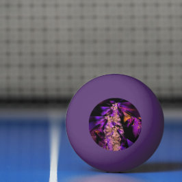 Pelota De Ping Pong fractal moderno en negro y púrpura