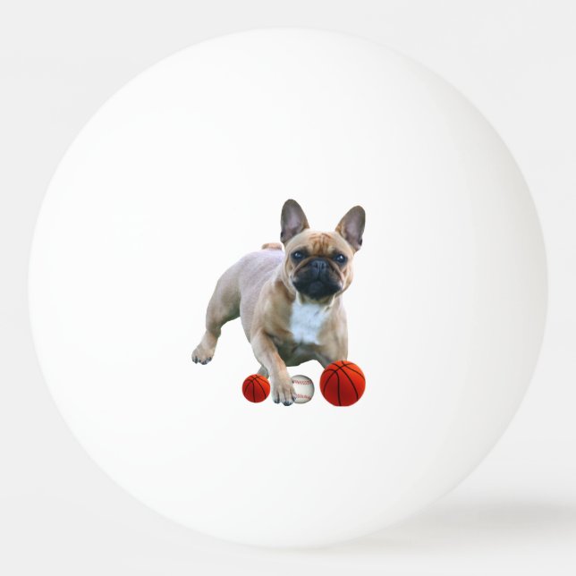 Pelota De Ping Pong Französische Bulldogge Sprung French Bulldog  (Anverso)