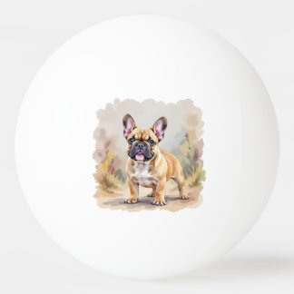 Pelota De Ping Pong French Bulldog Tan Fawn-Colored Cute Frenchie Dog