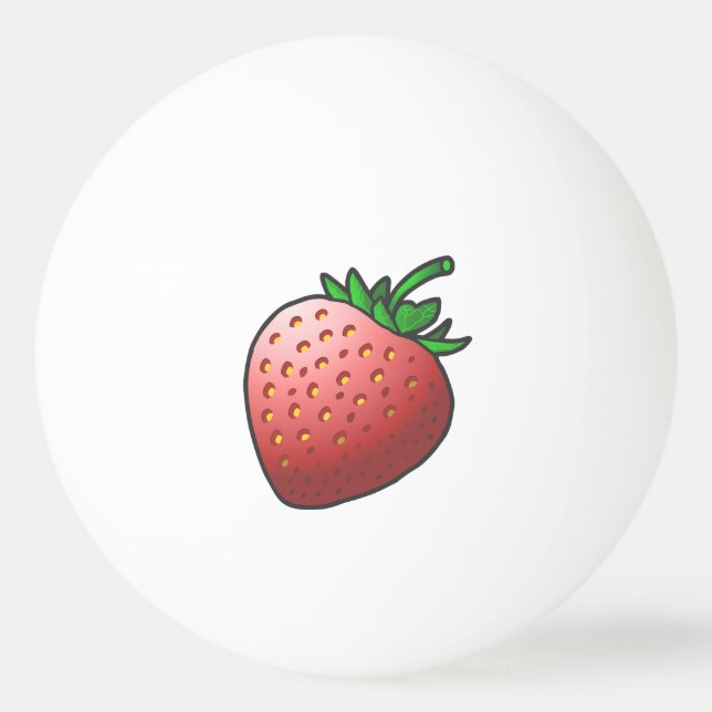 Pelota De Ping Pong Fresa (Anverso)