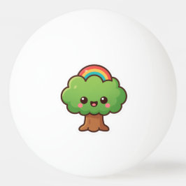 Pelota De Ping Pong Friendly Kawaii Tree