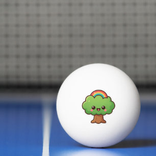 Pelota De Ping Pong Friendly Kawaii Tree