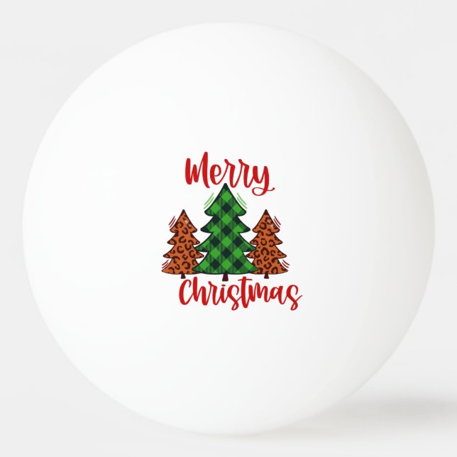 Pelota De Ping Pong Fröhliche Weihnachten merry christmas (Anverso)