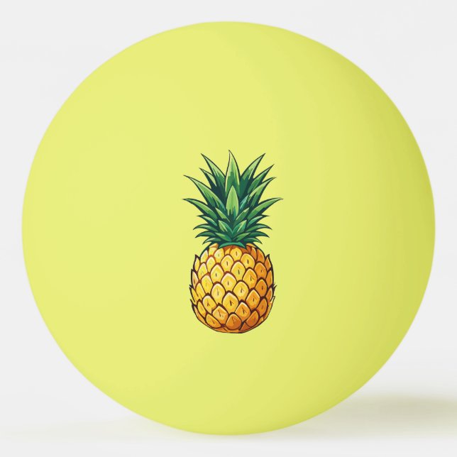 Pelota De Ping Pong Fruta de piña (Anverso)