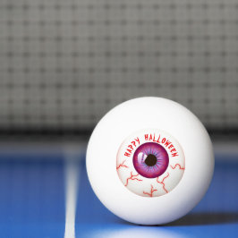 Pelota De Ping Pong Fun Spooky Blooshot Eyeball Happy Halloween