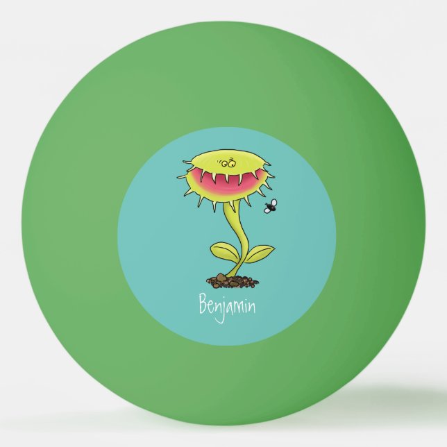 Pelota De Ping Pong Funny carnívoro Venus trampa de mosca personalizad (Anverso)