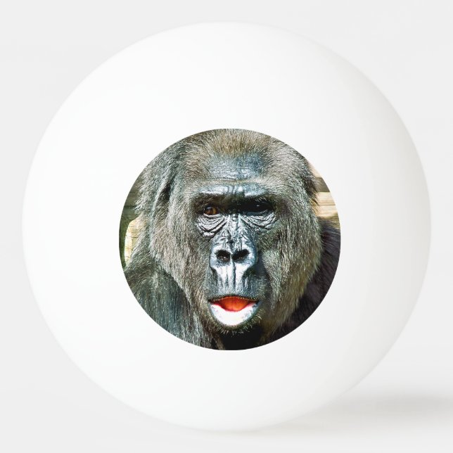 PELOTA DE PING PONG FUNNY CUTE GORILLA (Anverso)