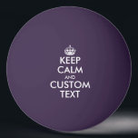 Pelota De Ping Pong Funny personalizado Mantener tranquilo juego de te<br><div class="desc">Divertido personalizado Mantener tranquilo el juego de ping-pong púrpura Ping Pong Ball. La fiesta divertida favorece la idea de regalo para amigos y familiares. Crearlos para jugadores, entrenadores deportivos, compañeros de trabajo, etc., utilería divertida para hombres, mujeres y niños. Crea tu propia parodia humorística para la fiesta de cumpleaños, boda,...</div>