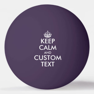 Pelota De Ping Pong Funny personalizado Mantener tranquilo juego de te