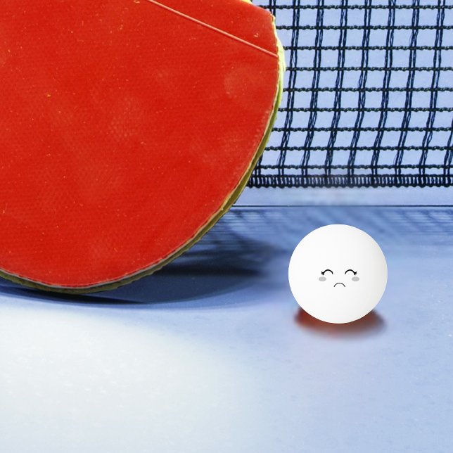 Pelota De Ping Pong Funny Sad Face Ping Pong Ball (Subido por el creador)