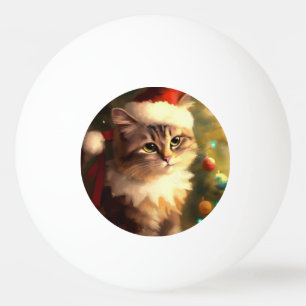 Pelota De Ping Pong Gato de Navidad (4)
