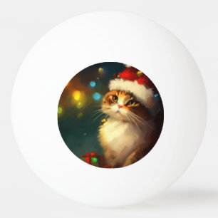 Pelota De Ping Pong Gato de navidades (3)