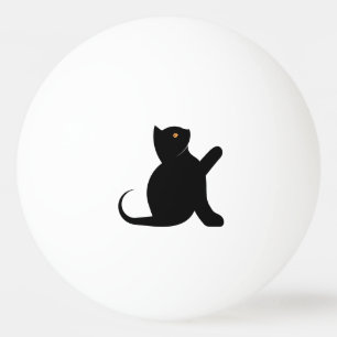 Pelota De Ping Pong Gato diciendo hola